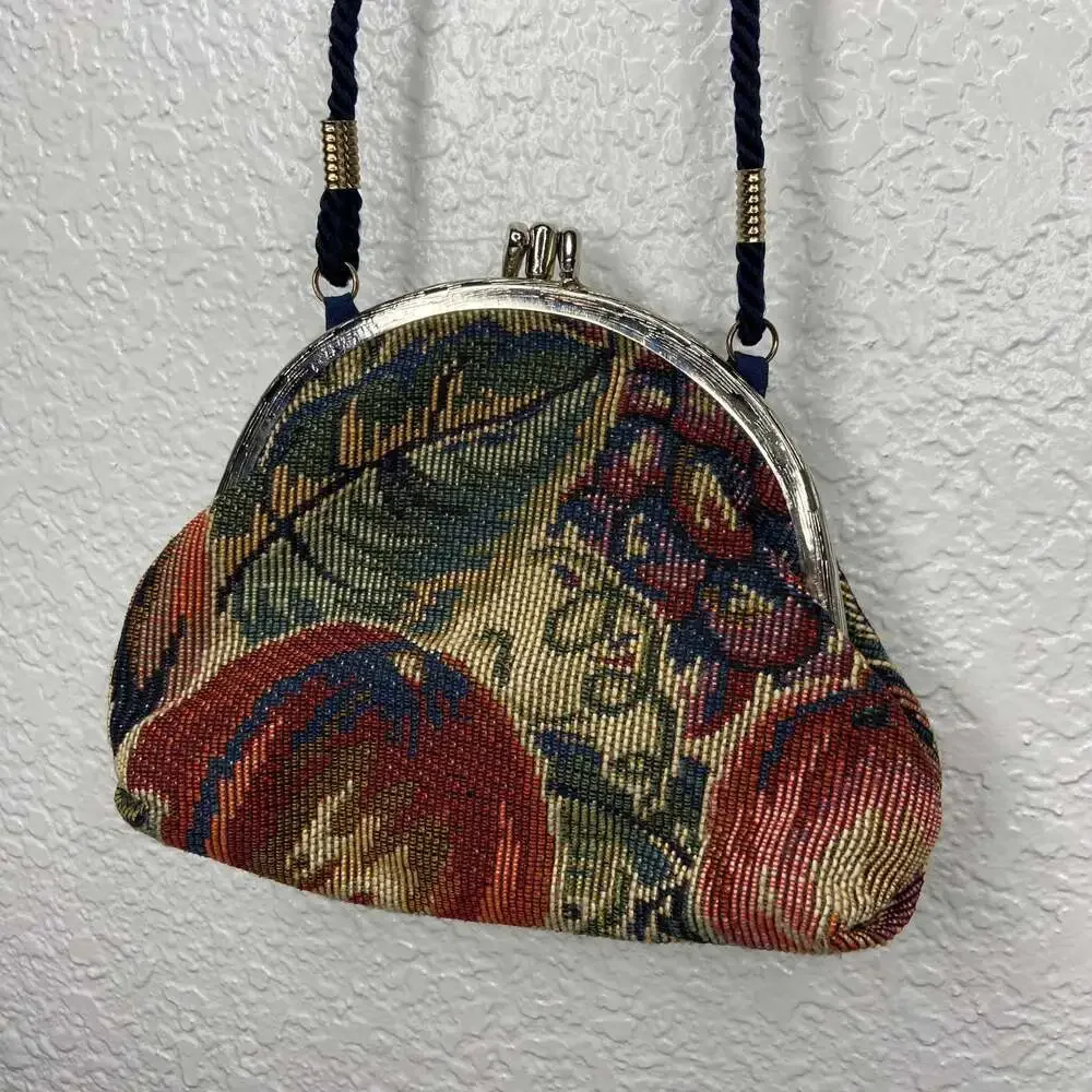 Vintage Textured Fabric Clutch - Picture 1 of 6